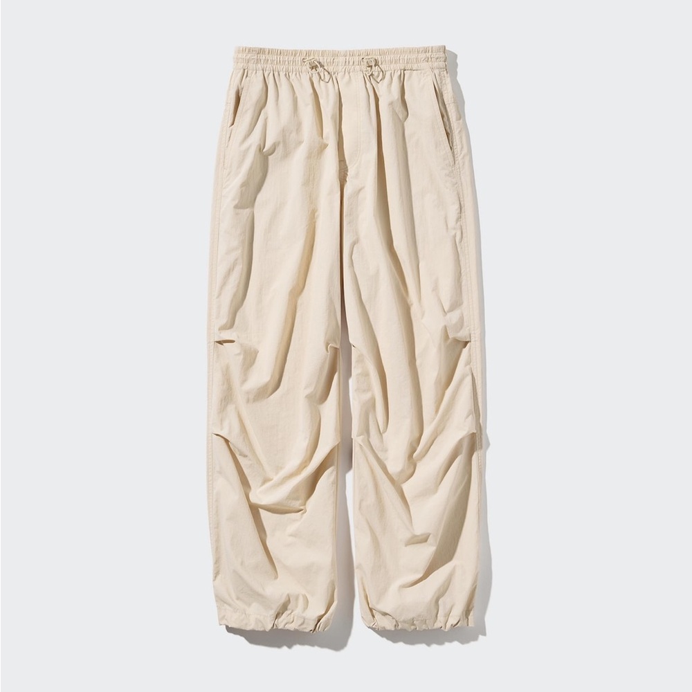 Uniqlo Parachute Pants Natural Small Short Length